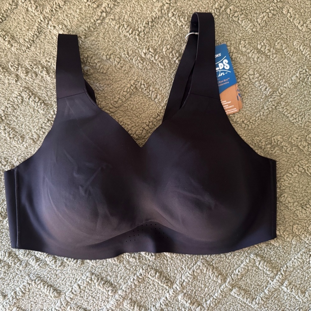 NWT Brooks Dare Underwire Run Bra 40DD Black High Impact Sports Bra - Picture 2 of 11